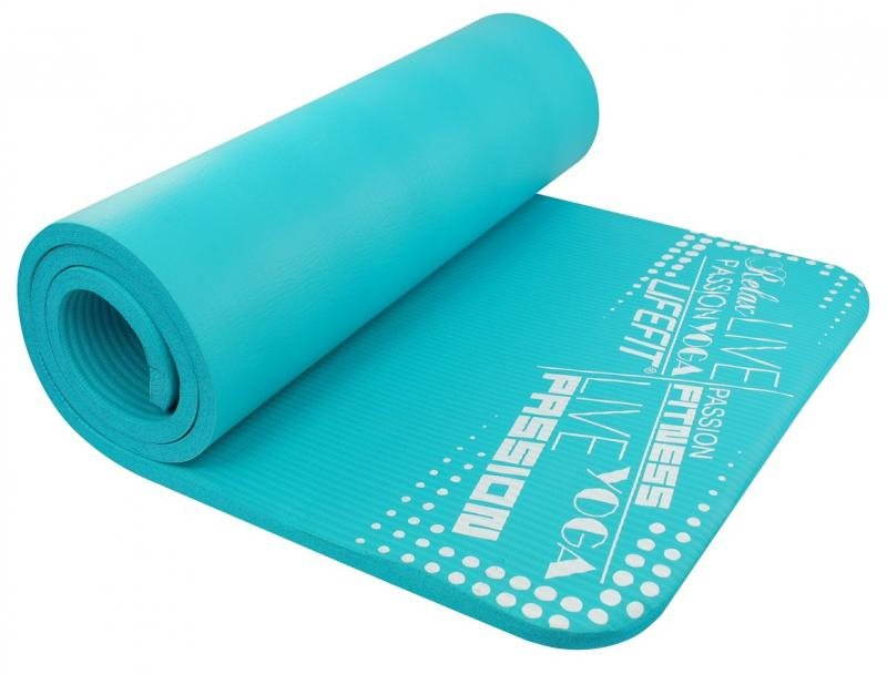 LifeFit Yoga Mat Exkluziv svetlo tyrkysová