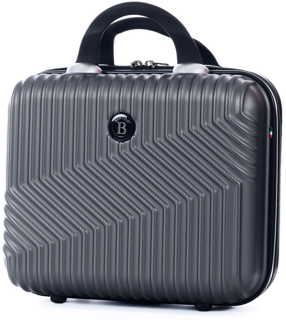 Bertoo Milano Cestovný kozmetický kufrík, tmavo šedý
