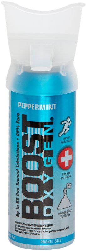 Boost Oxygen Doplňkový kyslík v plechovce Peppermint, malý, 12 × 3 l