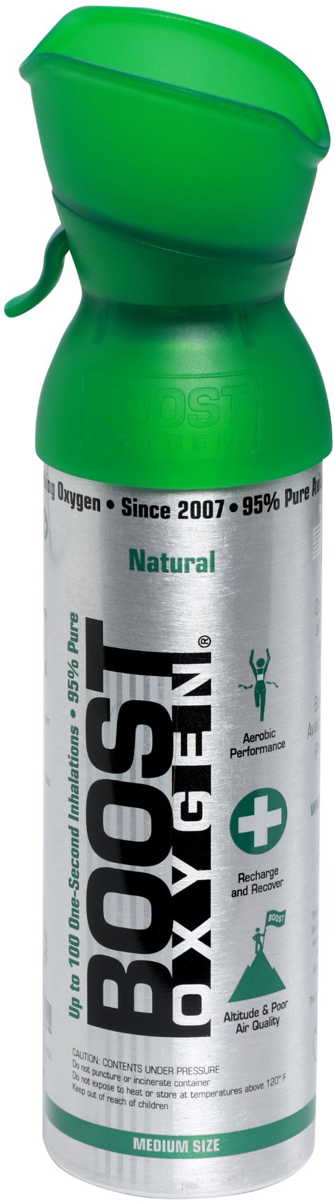 Boost Oxygen doplnkový kyslík v plechovke Prírodný, stredný, 5 l