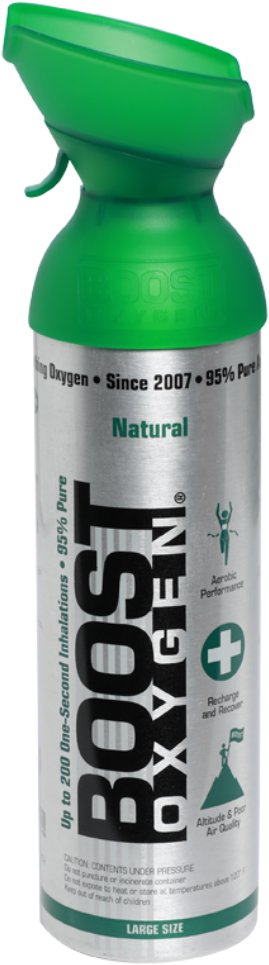 Boost Oxygen doplnkový kyslík v plechovke Prírodný, veľký, 12 × 9 l