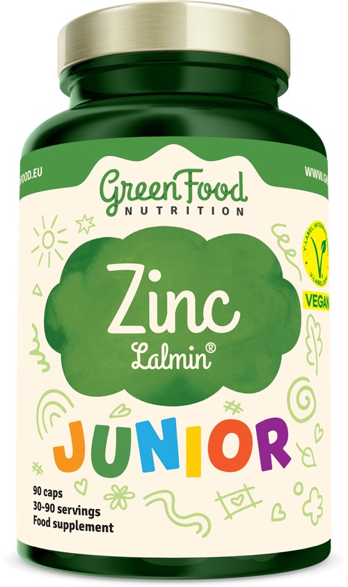 GreenFood Nutrition Junior Zinc Lalmin 90 kapsúl