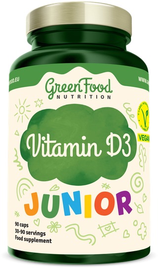 GreenFood Nutrition Junior Vitamín D3 90 kapsúl