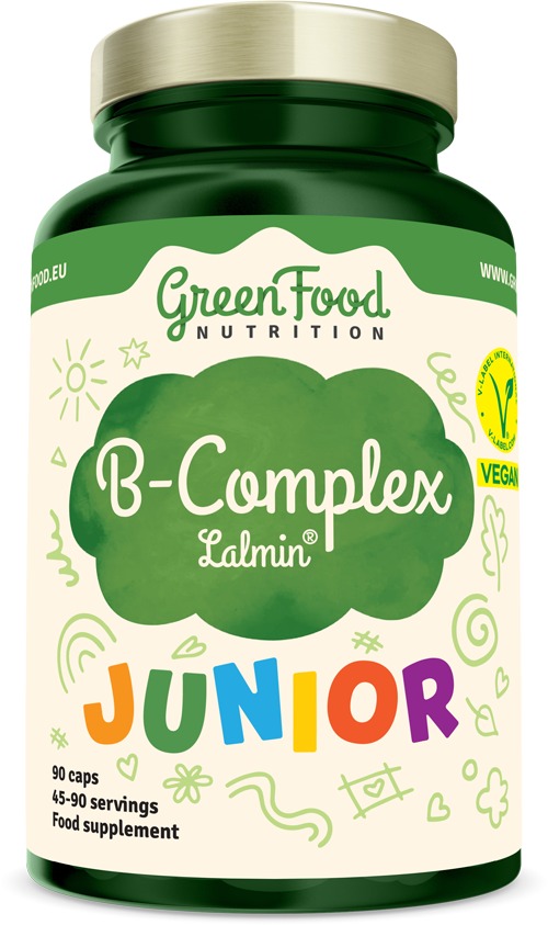GreenFood Nutrition Junior B-complex Lalmin 90 kapsúl