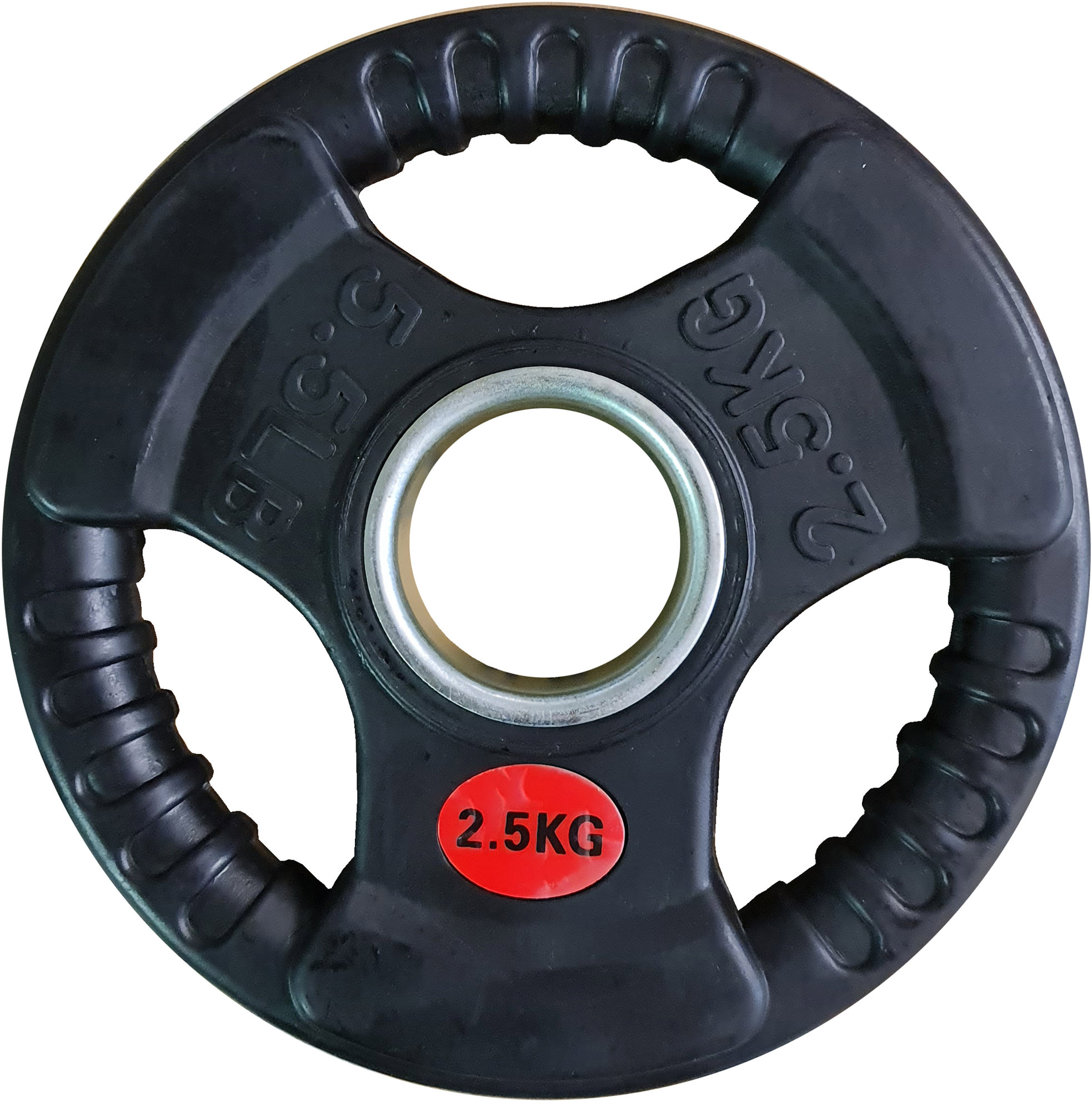 KUBIsport Náhradní pogumovaný kotouč s úchopy 2,5kg - průměr 50 mm