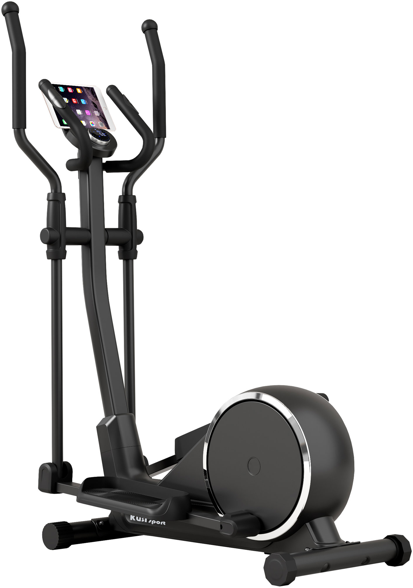KUBIsport Magnetický eliptical BE85EK s funkcí bluetooth, černý