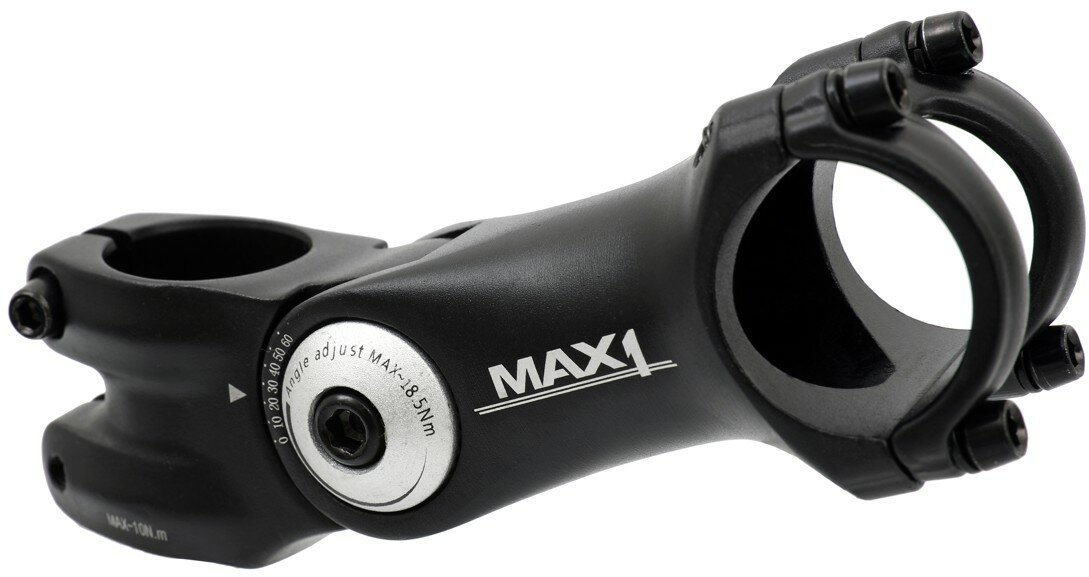 MAX1 Nastaviteľný predstavec 105/60°/31,8 mm, čierny