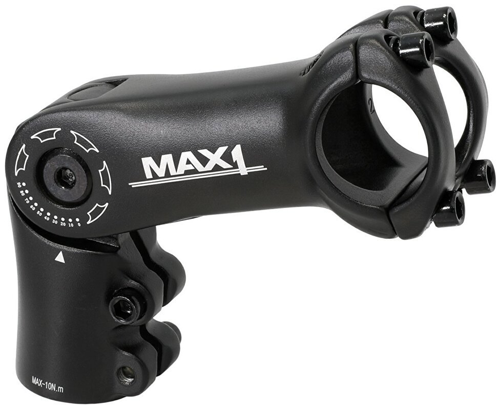 MAX1 nastavitelný predstavec 90/90°/31,8 mm, čierny