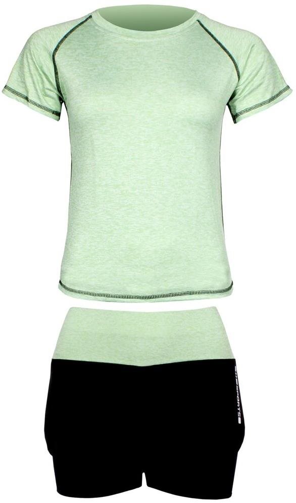 Merco Runner Short 2W fitness set zelená XL