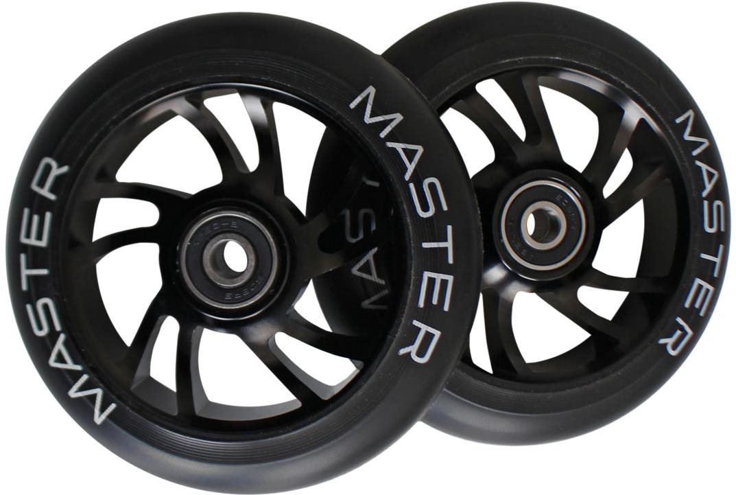 Náhradné kolieska na kolobežky MASTER Stunt Alu 110 mm, čierne