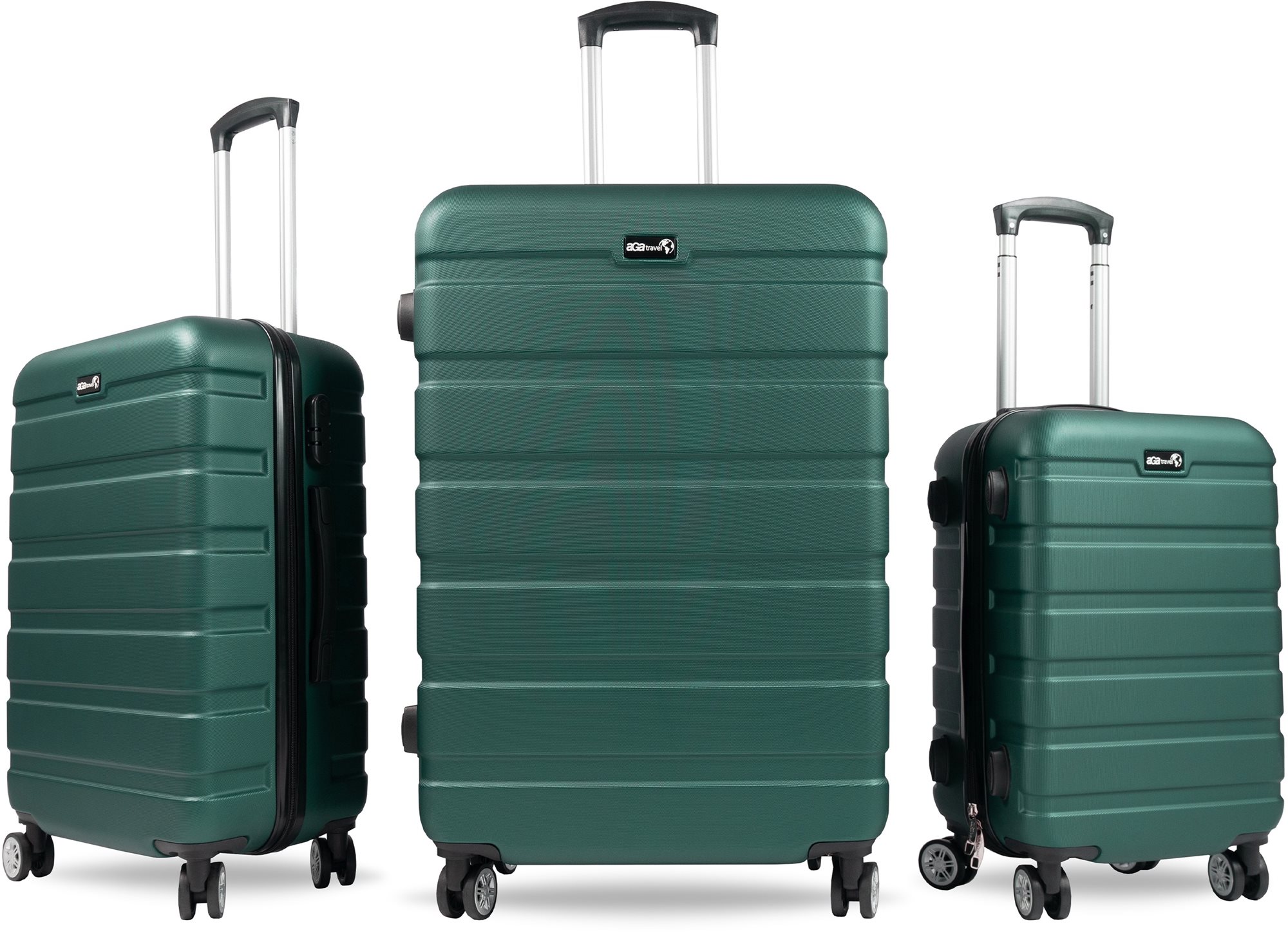 Aga Travel Súprava cestovných kufrov MR4650 Zelená