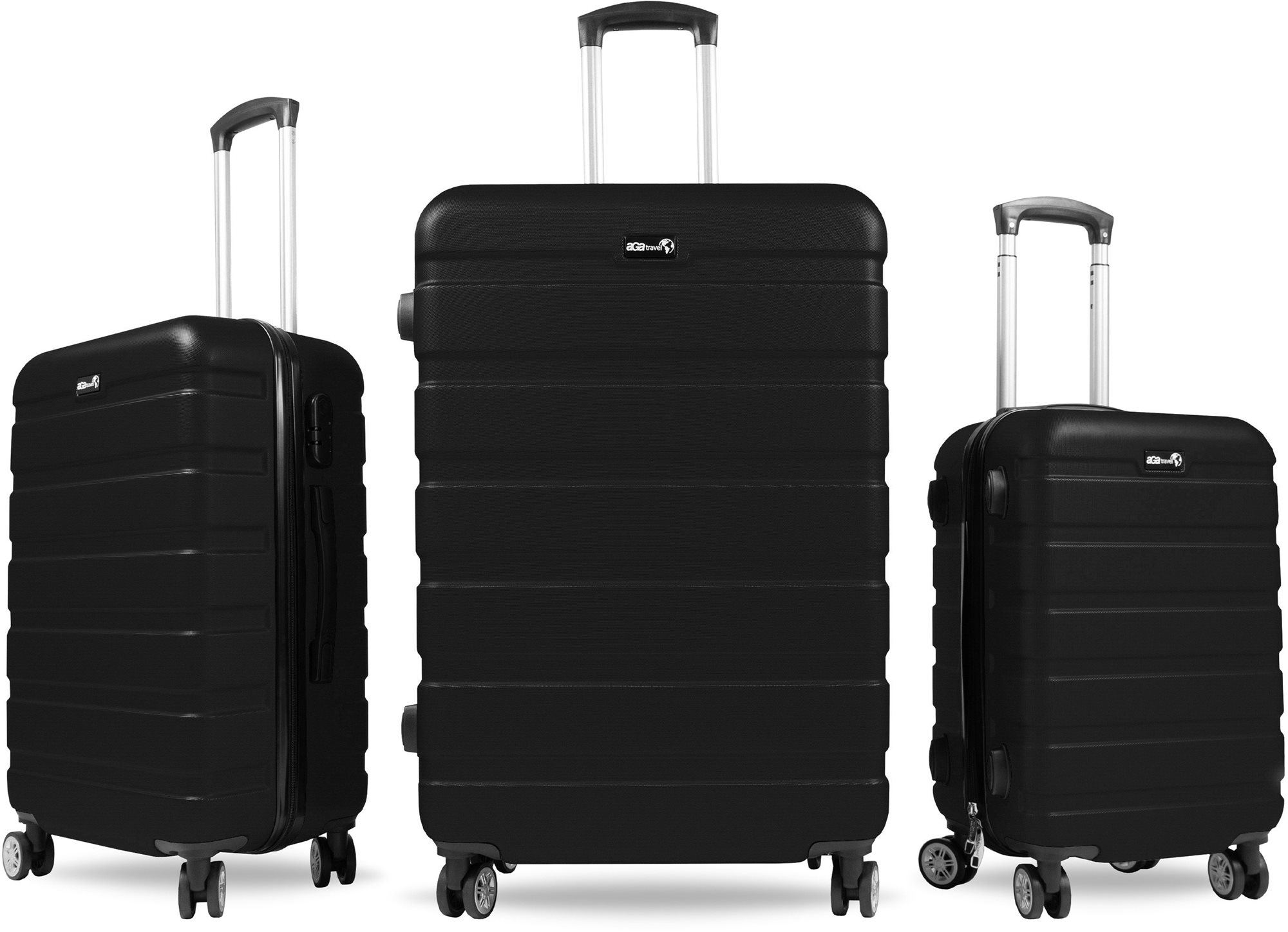 Aga Travel Súprava cestovných kufrov MR4650 Čierna