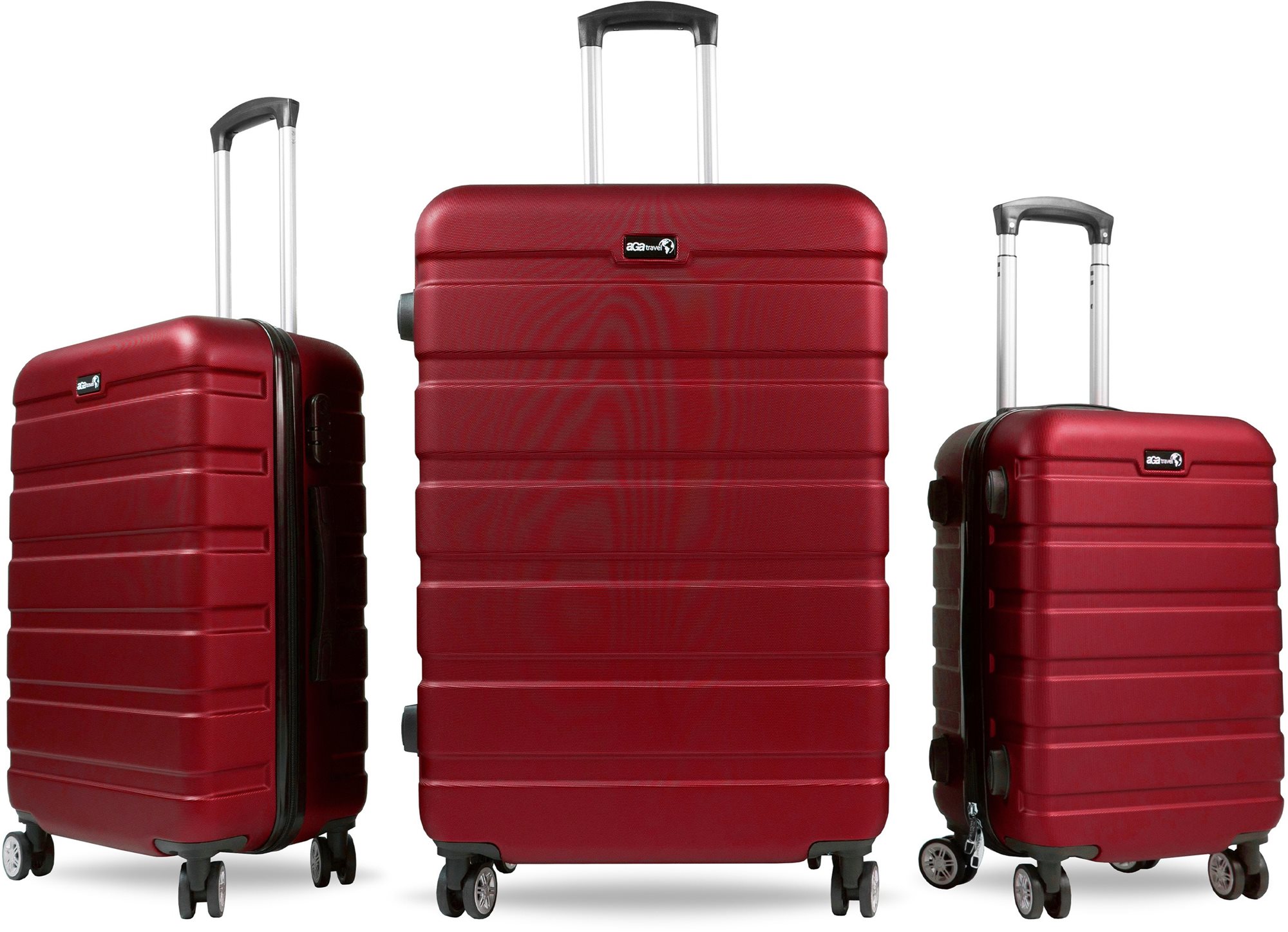 Aga Travel Súprava cestovných kufrov MR4650 Červená