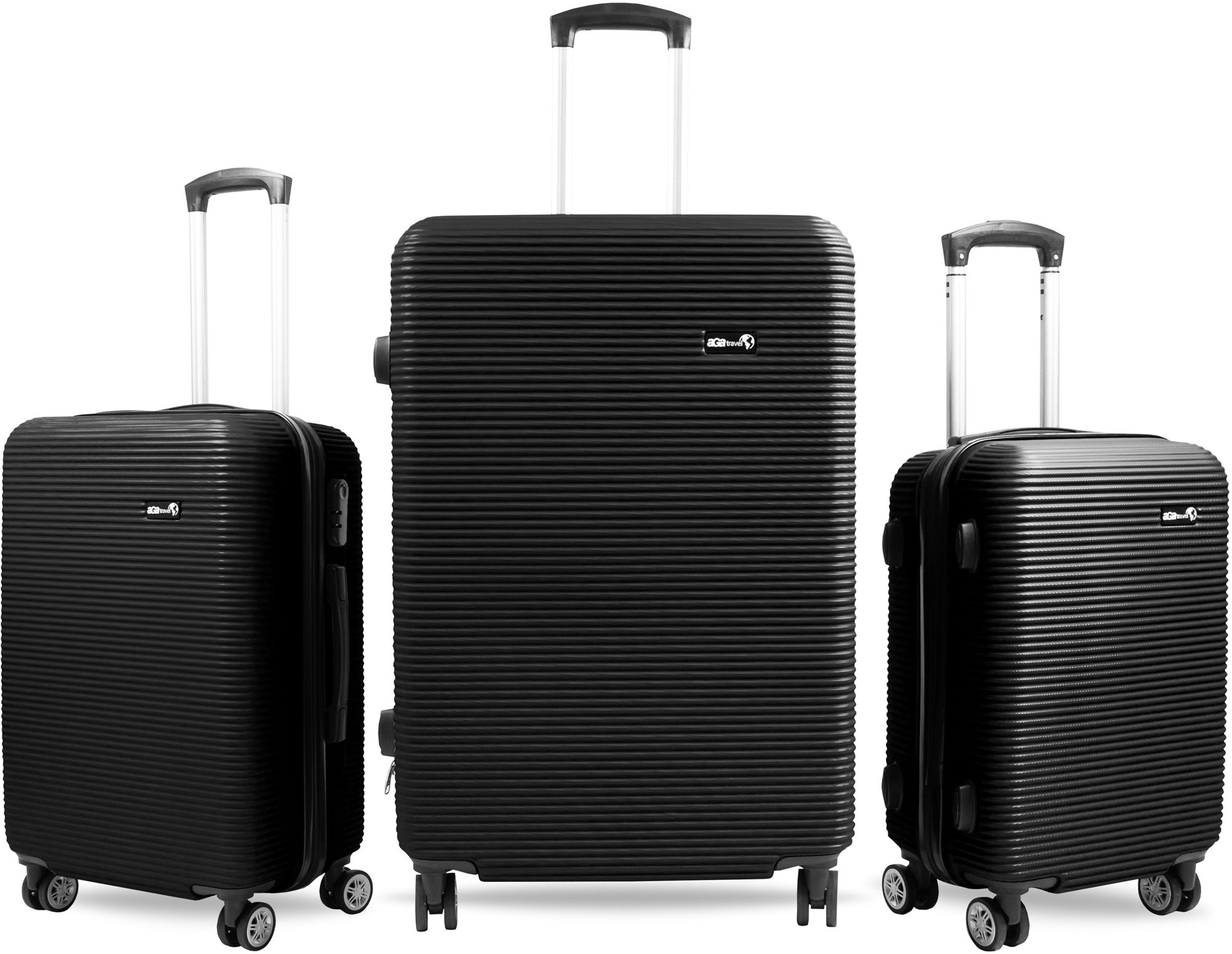 Aga Travel Súprava cestovných kufrov MR4651 Čierna