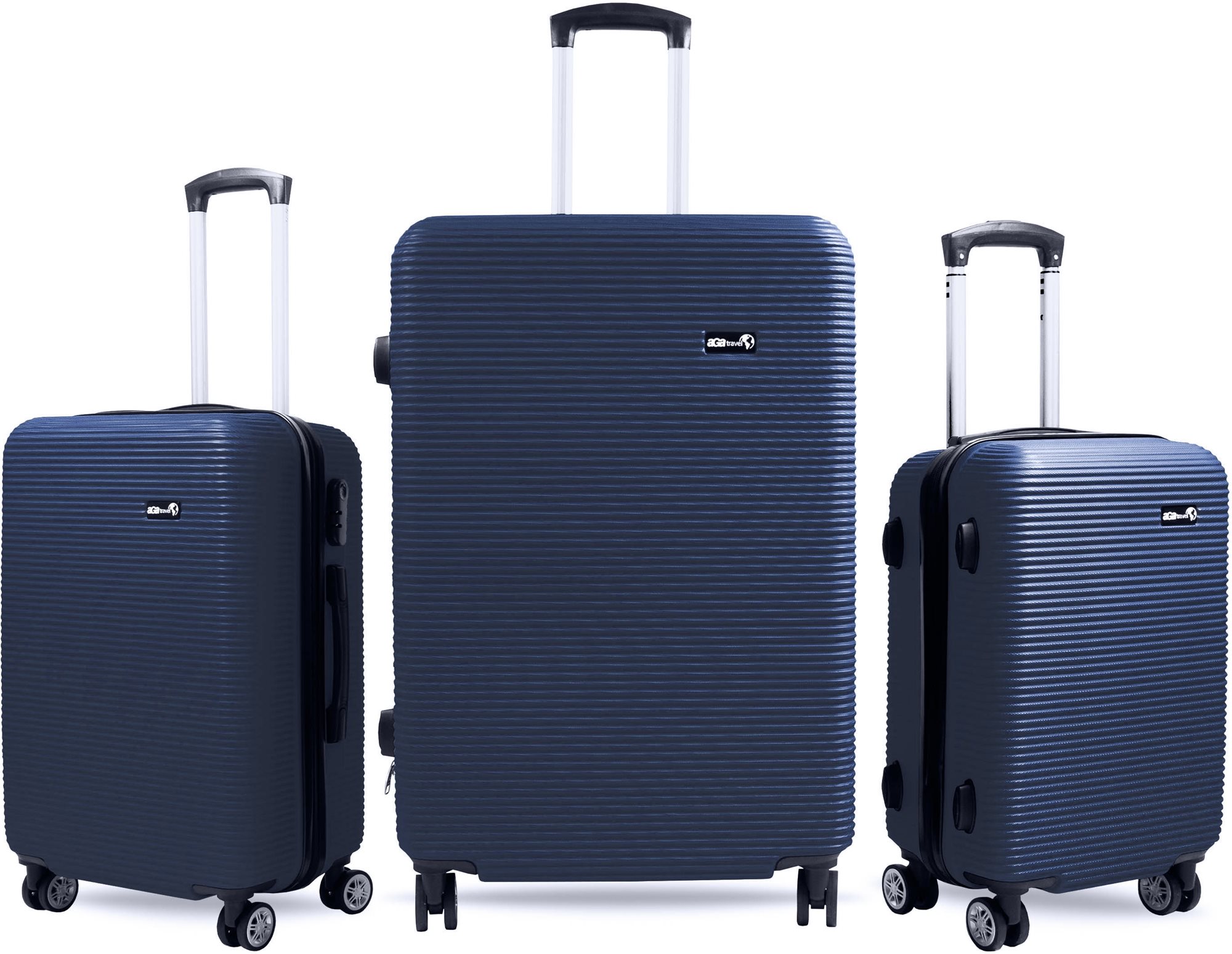 Aga Travel Súprava cestovných kufrov MR4651 Tmavo modrá
