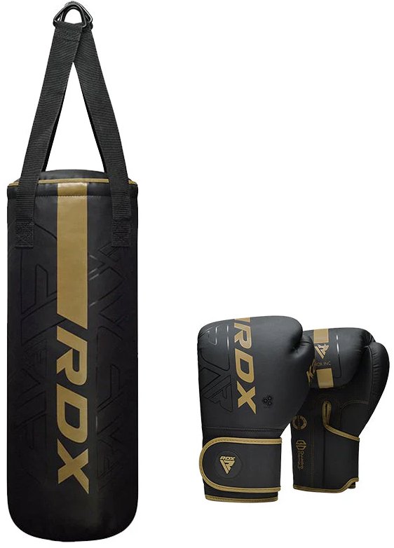 RDX Detské boxovacie vrece a rukavice F6 2FT Kara, zlaté