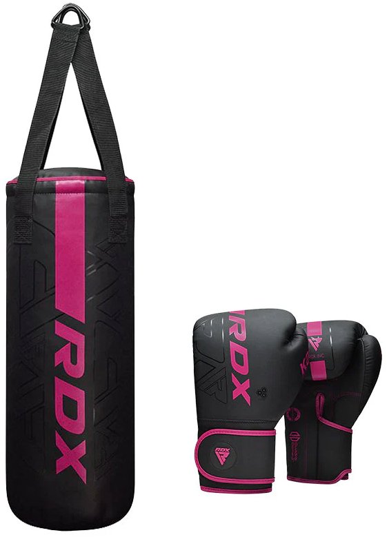 RDX Detské boxovacie vrece a rukavice F6 2FT Kara, ružové