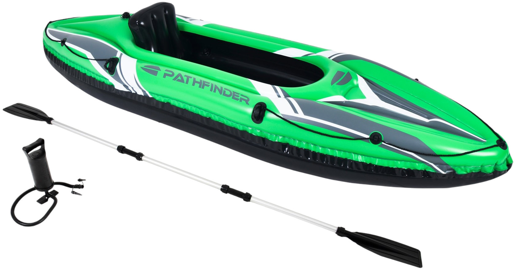 SunClub 34176 Nafukovací kajak "Pathfinder" 274 × 77 × 43 cm, zelený