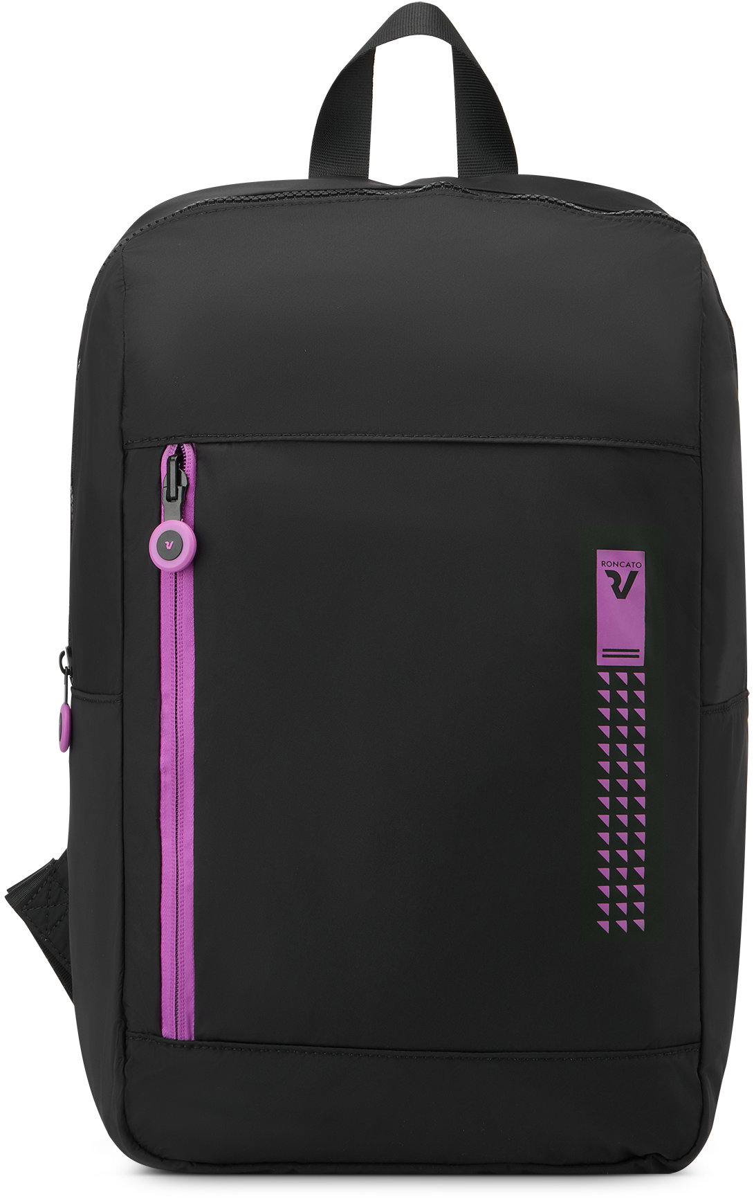 Roncato Compact čierny/orchideový 40 × 25 × 20 cm