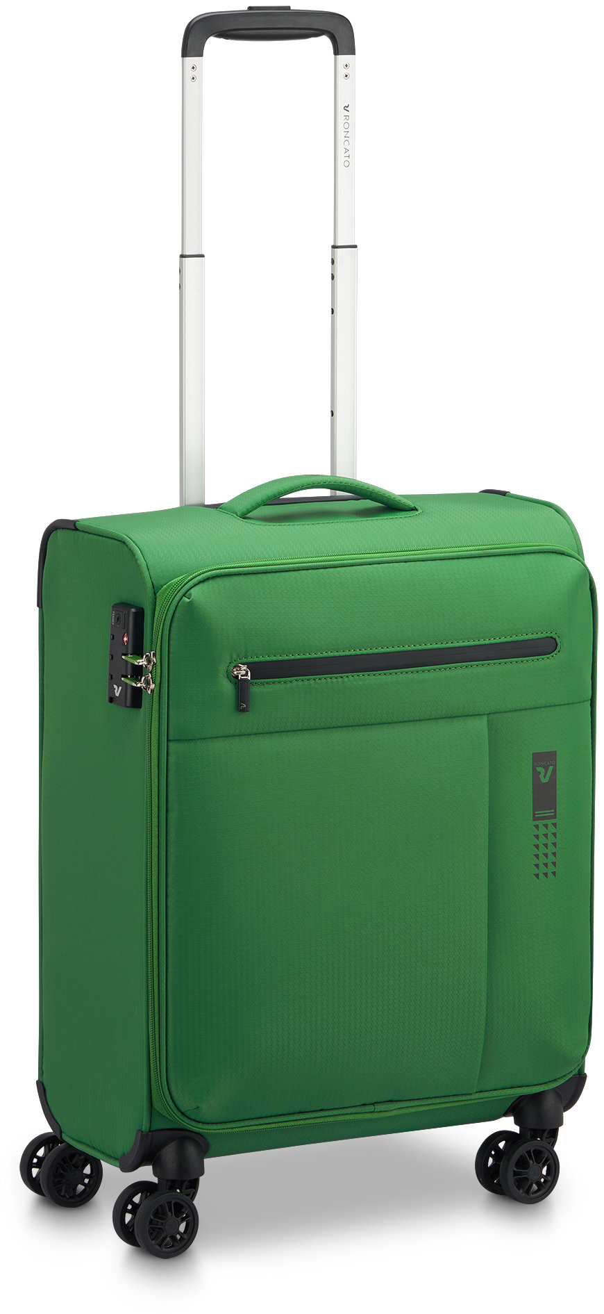 Roncato LITE SOFT S, jasne zelený, 55 × 40 × 20 cm, 4 kolieska