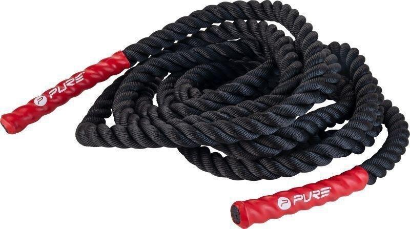 Pure2Improve P2I Battle Rope 1,5 palca × 12 m, čierne