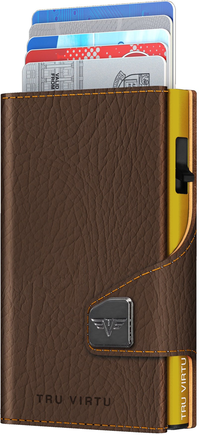 Tru Virtu Click & Slide vegan Bamboo Brown Bark/Gold