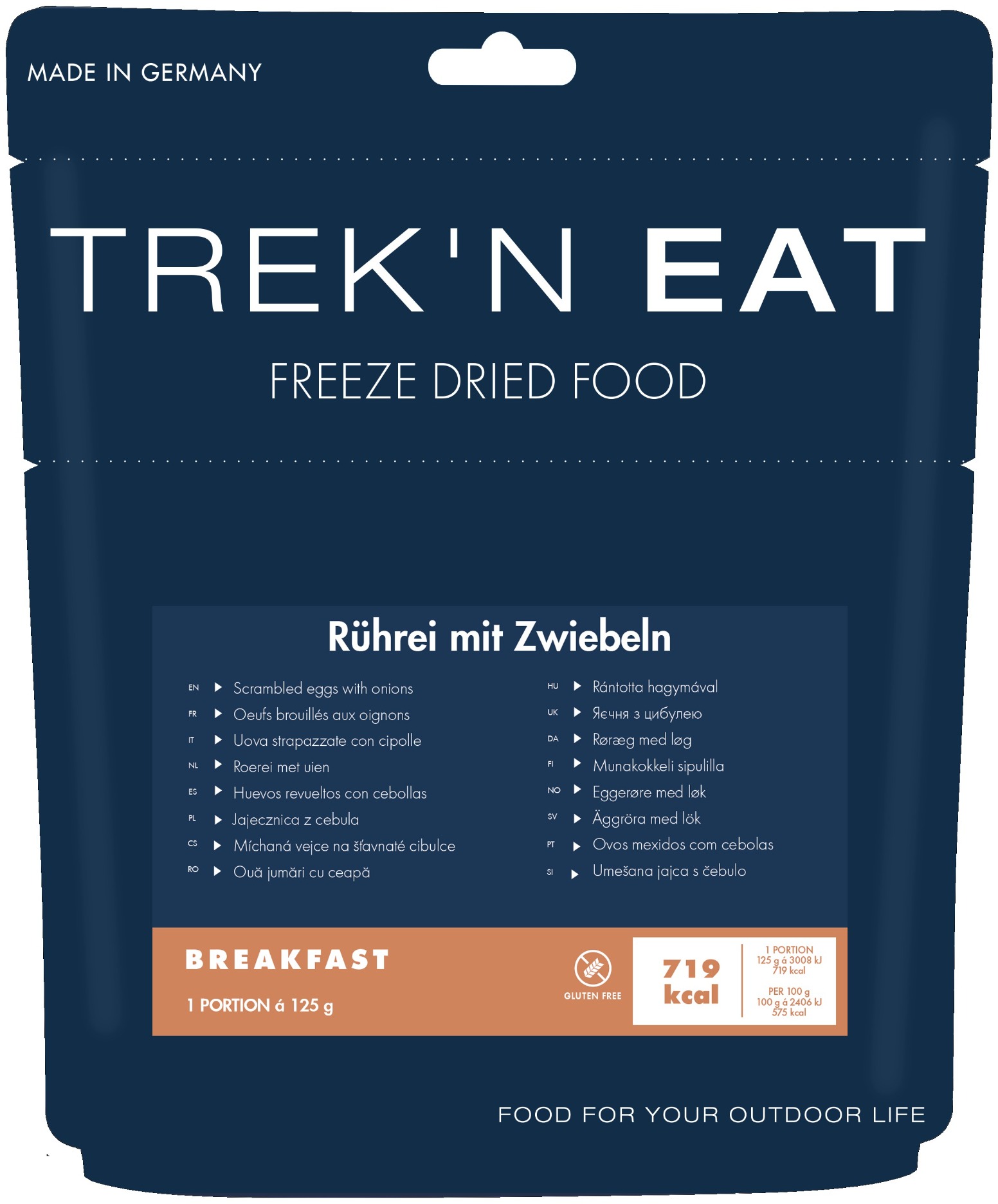 Trek'n eat Miešané vajcia na šťavnatej cibuľke