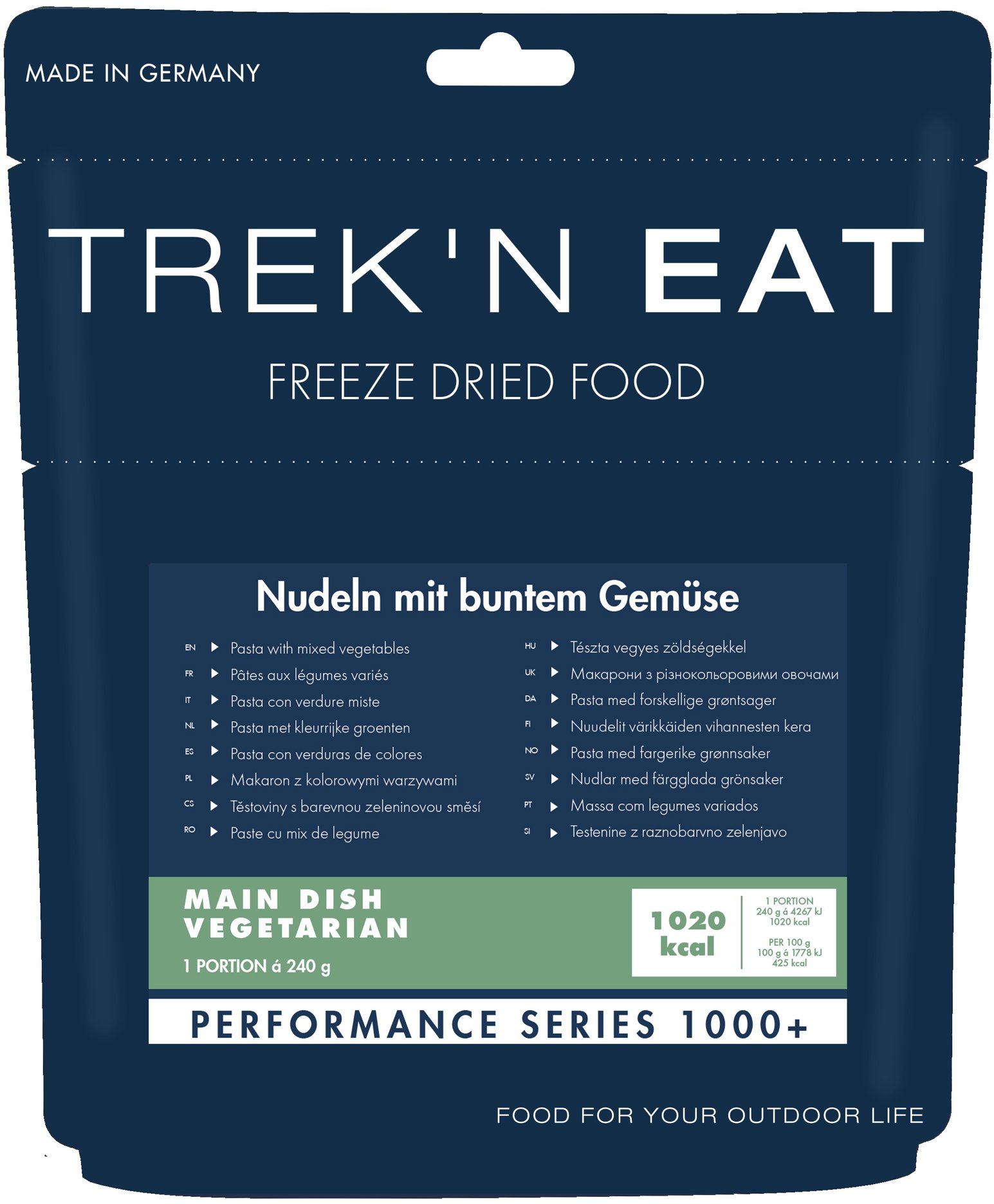 Trek'n eat Cestoviny s farebnou zeleninovou zmesou 1000+ kcal
