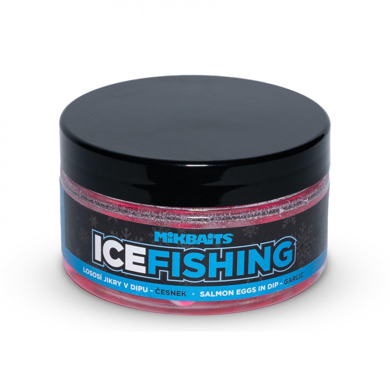 Mikbaits Lososie ikry v dipe Ice Fishing Range Cesnak 100 ml