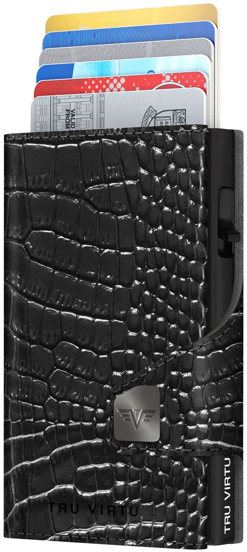 Tru Virtu Click & Slide Croco Black, kožená