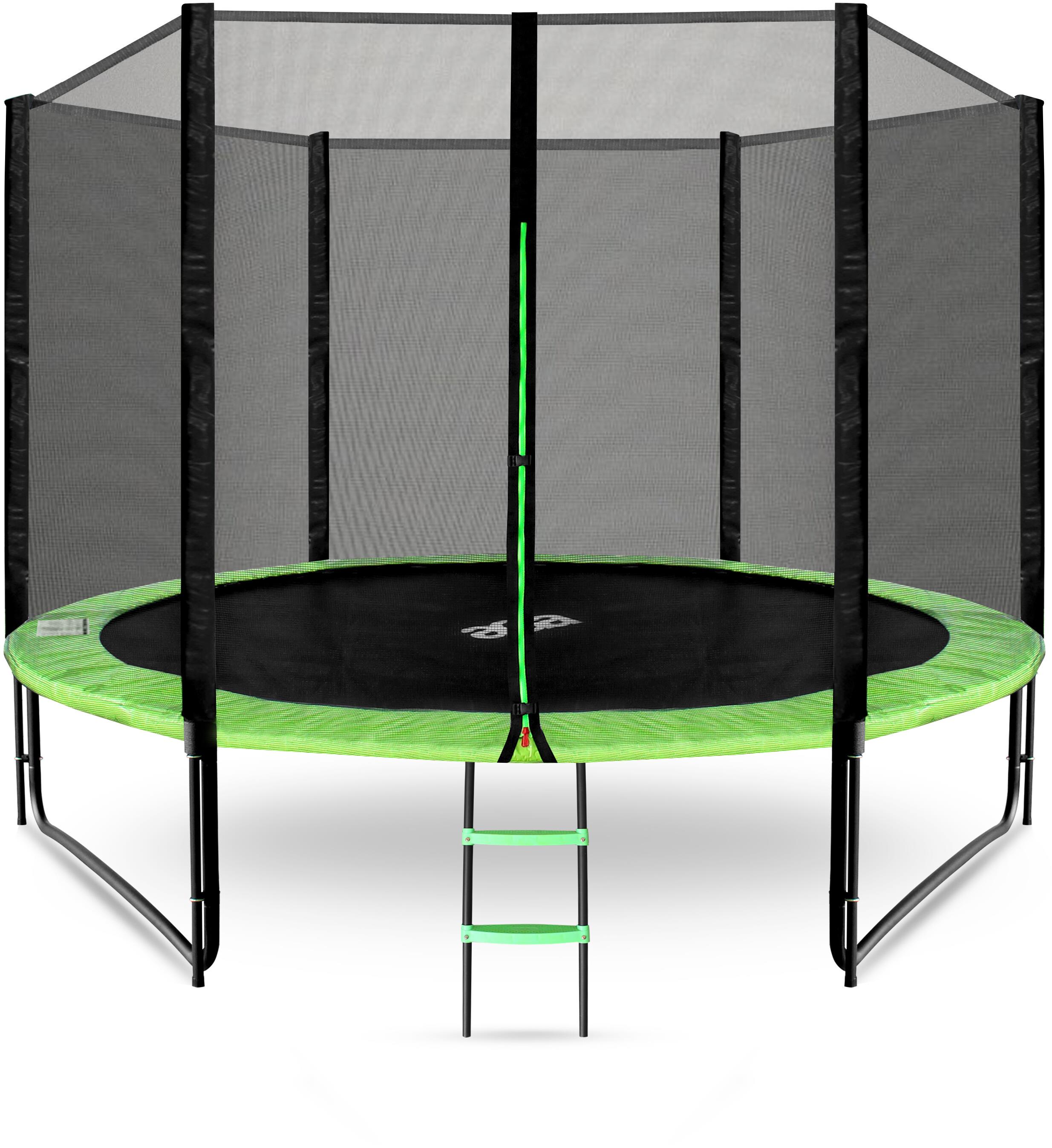 Aga Sport Pro Trampolína 305 cm svetlo zelená + ochranná sieť + rebrík