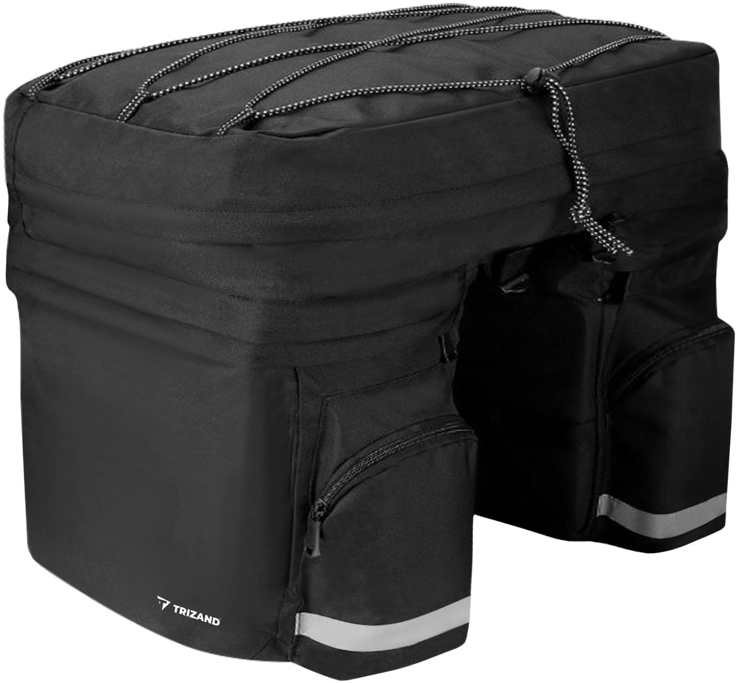 Trizand 23798 Veľká taška na bicykel 60 l, čierna