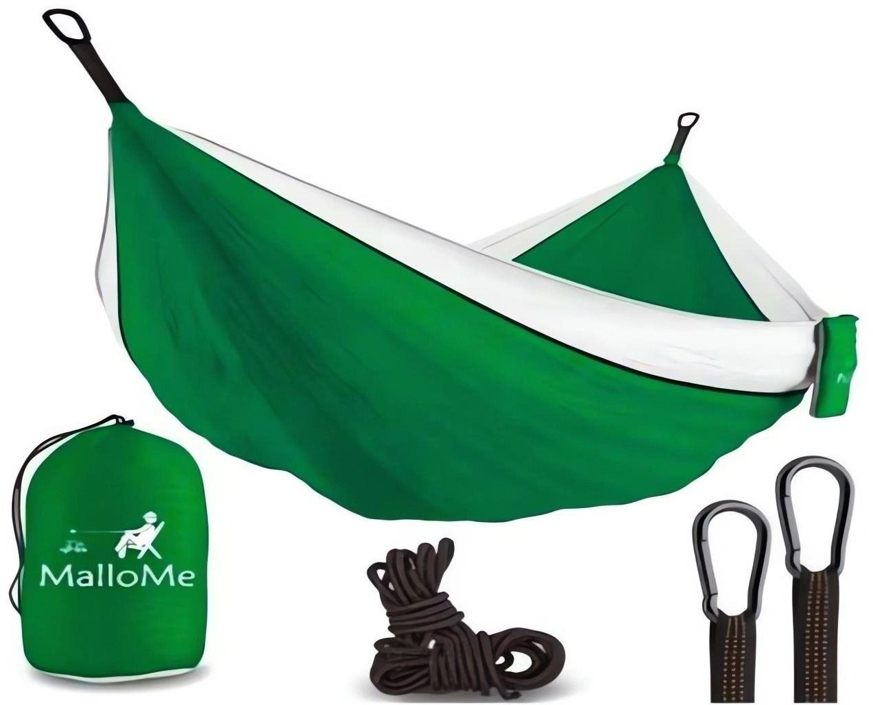 KIK KX3958 Turistická hojdacia sieť 260 × 140 cm, zelená