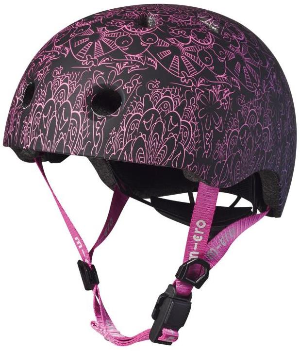 Micro Prilba LED Mandala ružová M