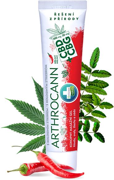 Annabis Arthrocann hrejivý gél na kĺby, svaly a šľachy 75 ml, s koloidným striebrom