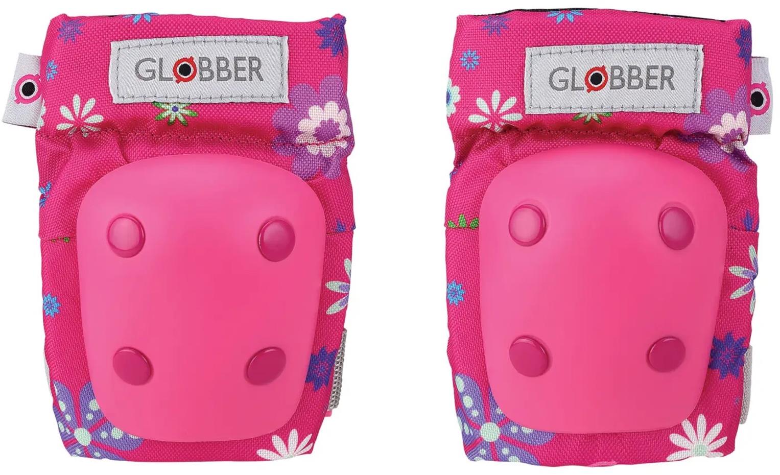 Globber Toddler sada chráničov XXS – flowers pink
