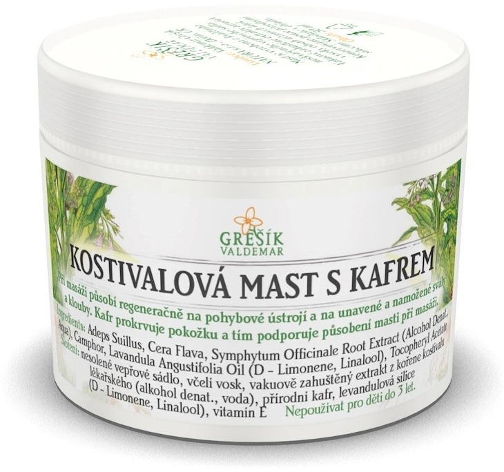 Grešík Valdemar Kostihojová masť s gáfrom 50 ml