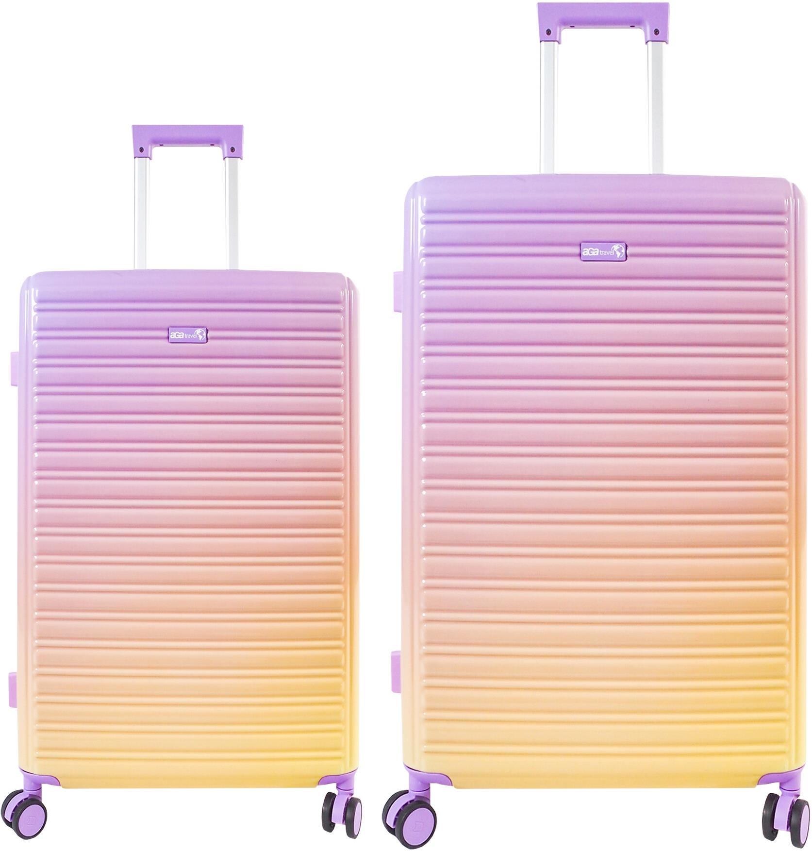 Aga Travel Sada cestovných kufrov MR4673 Žltá/Fialová