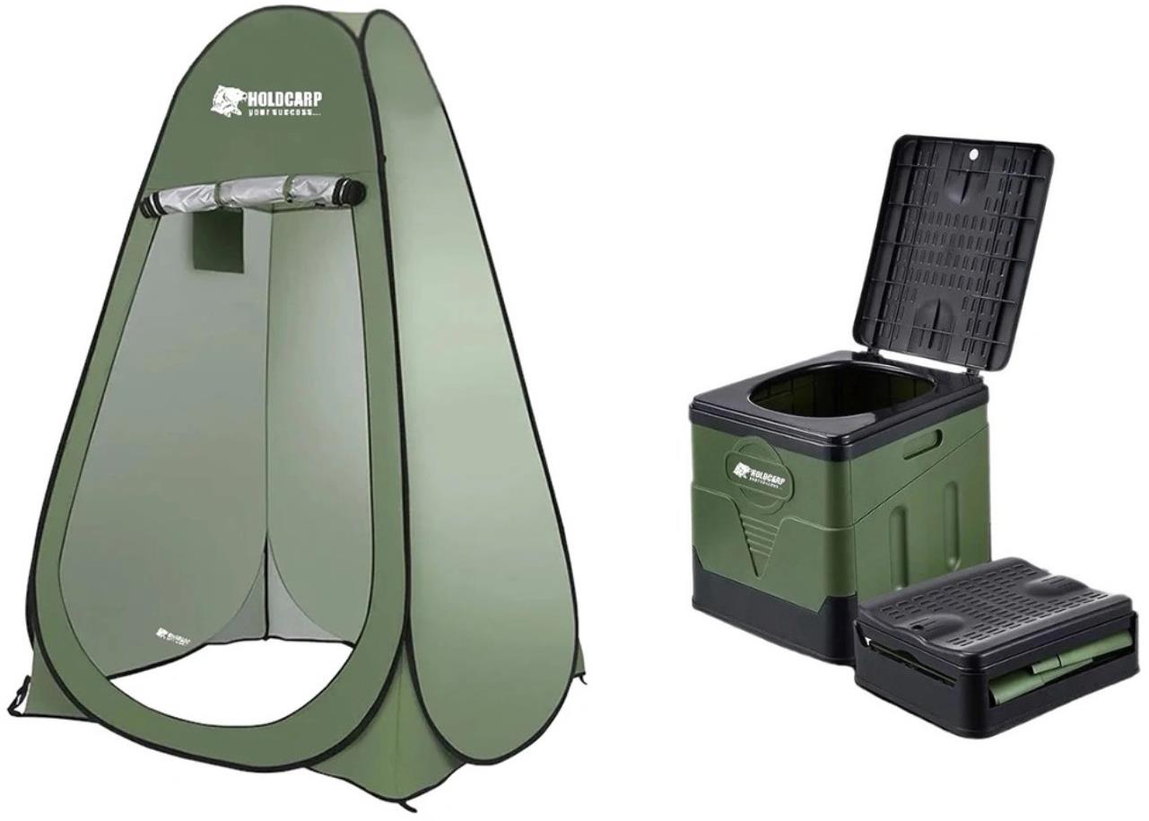 Holdcarp Sada prenosného záchodu a hygienického stanu Portable Toi BIG + Toilet & Shower Tent
