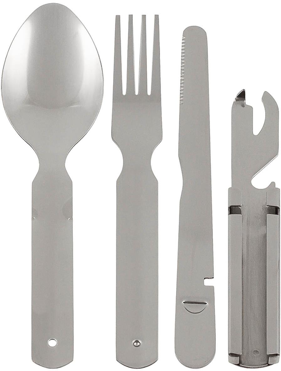 MFH Jedálenské príbory BW antikorové štvordielna sada skladacia