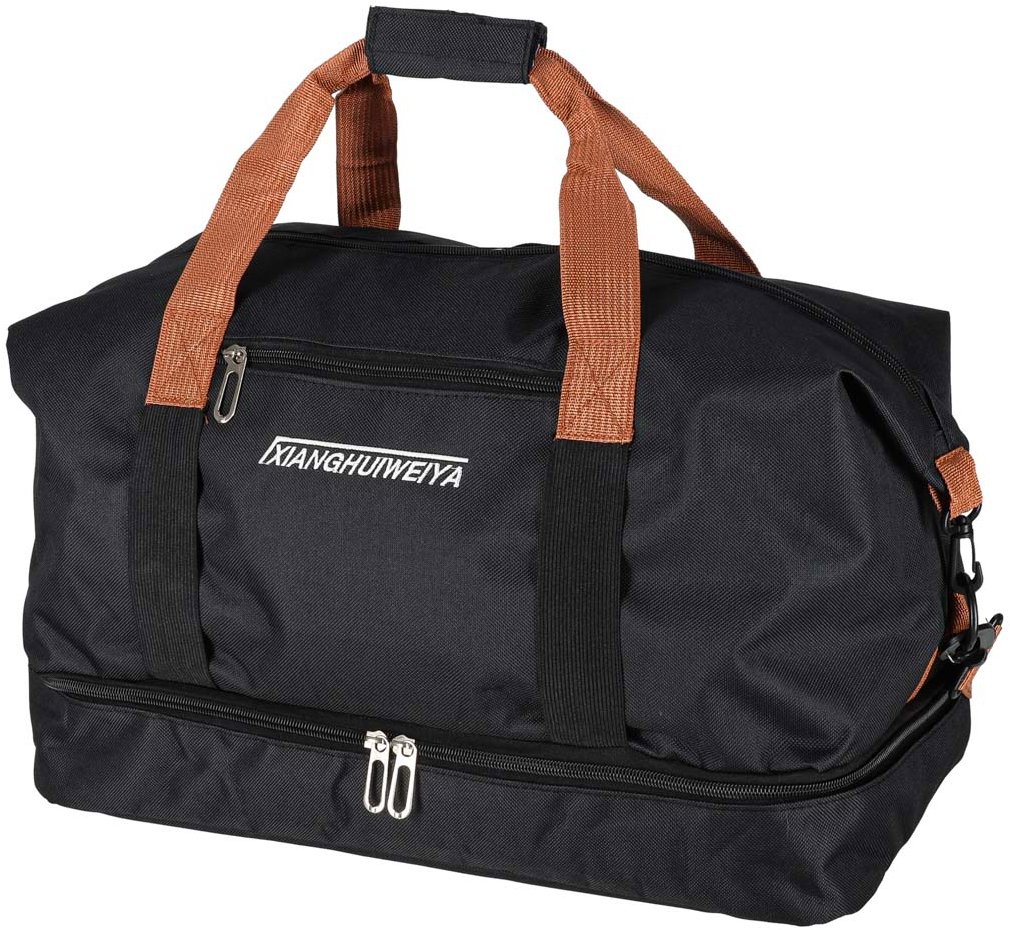 KIK KX2992 Cestovní, sportovní taška 58 × 34 cm, černá
