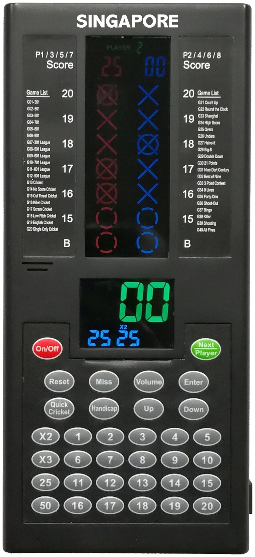 XQ Max Elektronické počítadlo Singapore Dart