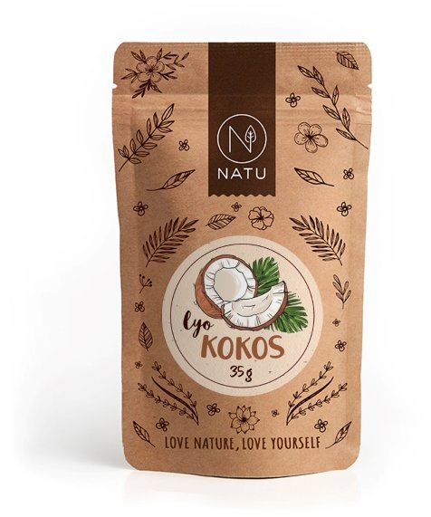 NATU Lyofilizovaný kokos plátky 35 g