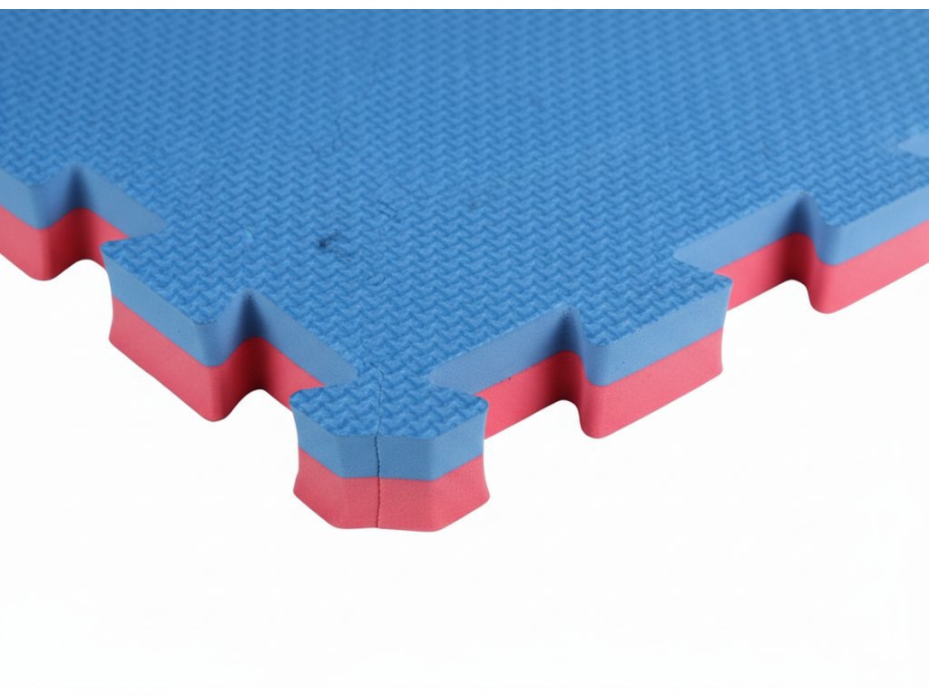HUKA HK-0031 Tatami žíněnka puzzle 3 cm, červeno-modré