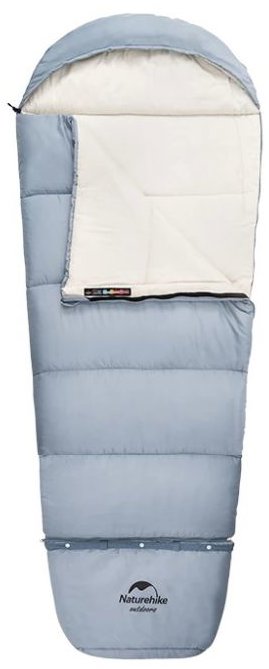 Naturehike Detský rastúci spacák C300 1450 g, modrý