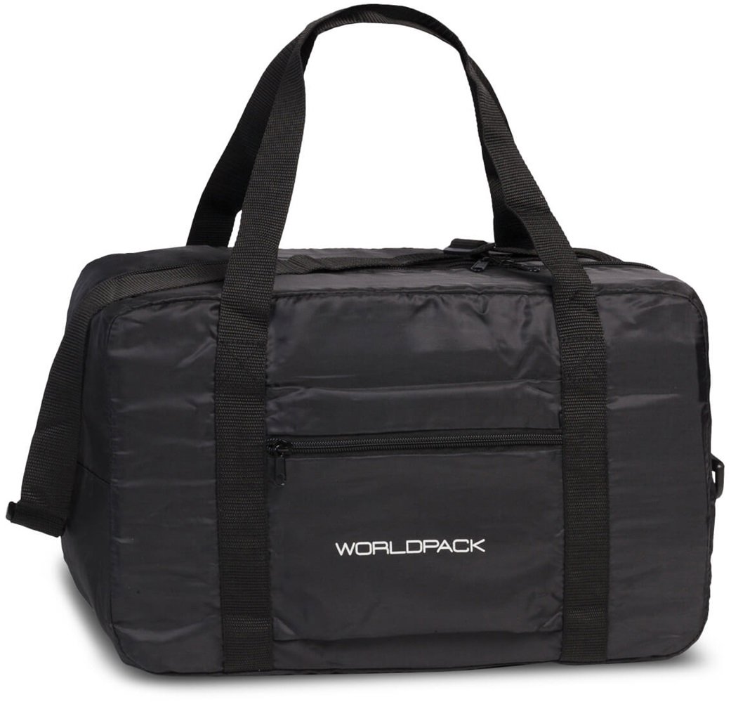 WORLDPACK Príručná taška Folding Travel Bag Black, 40 × 25 × 20 cm