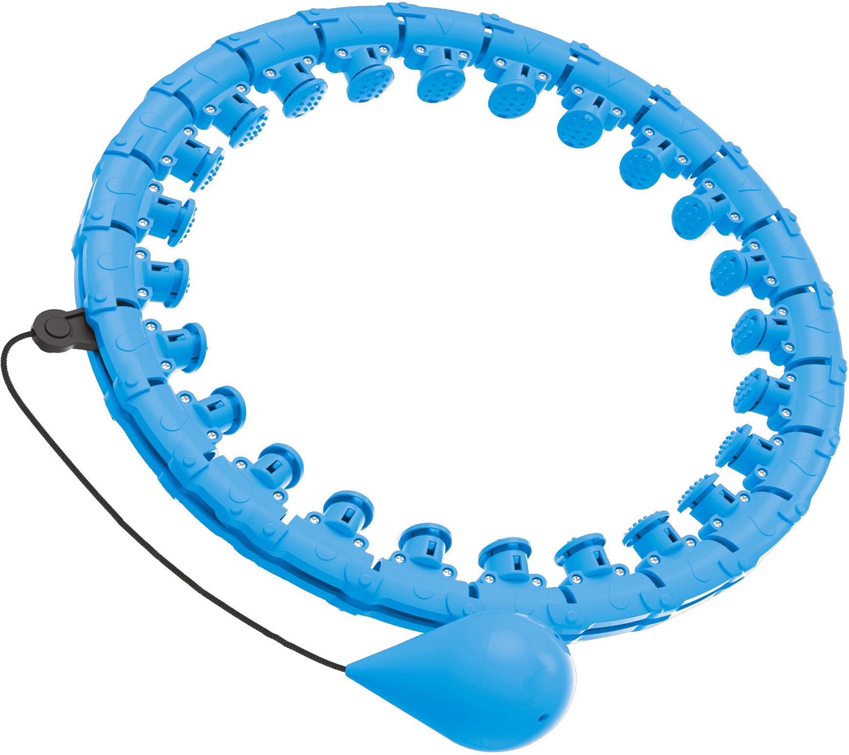 Rebel RBA-3066 Masážní obruč Hula Hoop se závažím 43 cm, modrá