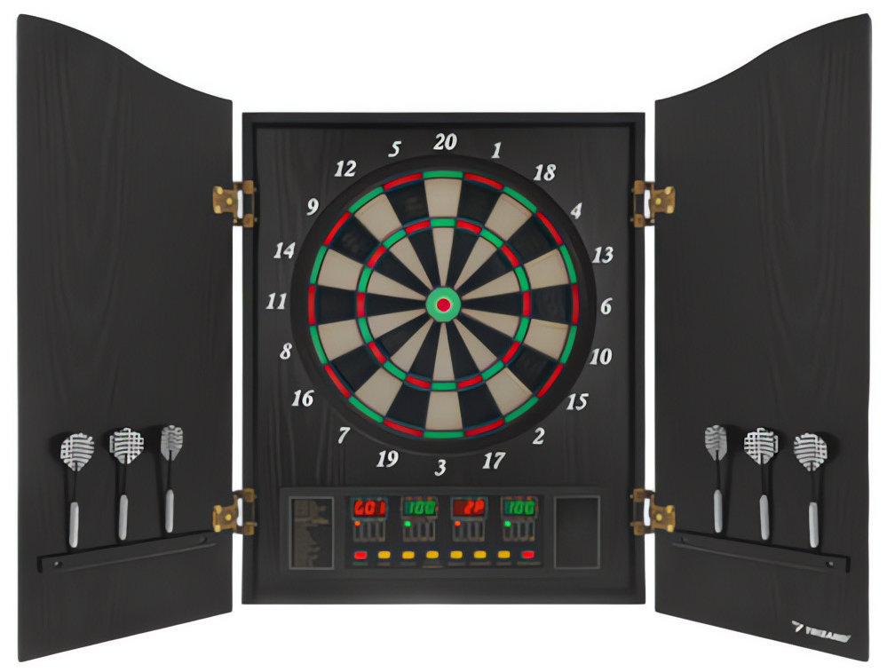 Trizand 27046 Elektronický terč na šipky s příslušenstvím 52,5 × 69 × 7 cm
