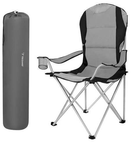 Trizand 27519 Rybárske kreslo vystužené, 120 kg, sivé