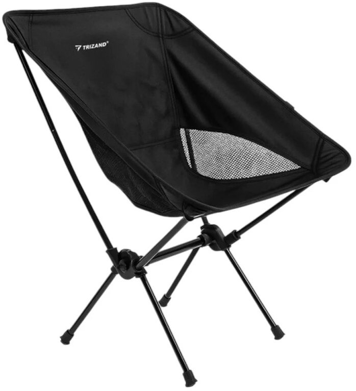 Trizand 25074 Rybárske skladacie kreslo, čierne
